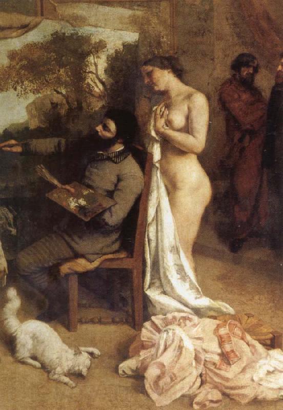 Gustave Courbet The Painters' Studio,a Real Allegory (detail) Spain oil painting art